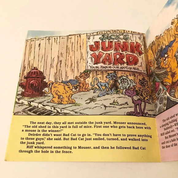 Vtg 1983 Bad  Cat Movin In Book David Vincent Jack White - Picture 9 of 15